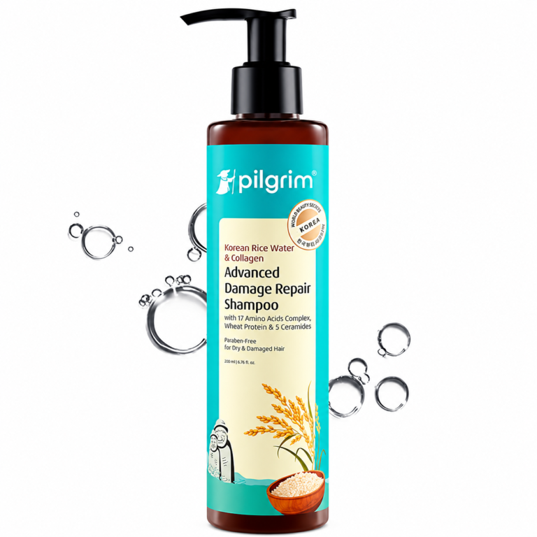 Pilgrim Korean Rice Water & Collagen Advanced Damage Repair Shampoo - 200ml