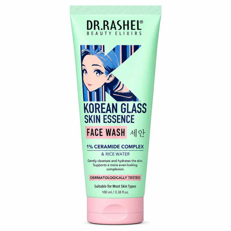 DR.RASHEL Korean Face Wash | With Rice Water & 1% Ceramide Complex | Brightening | Hydrating | Gentle Cleanser For All Skin Types | 100ml