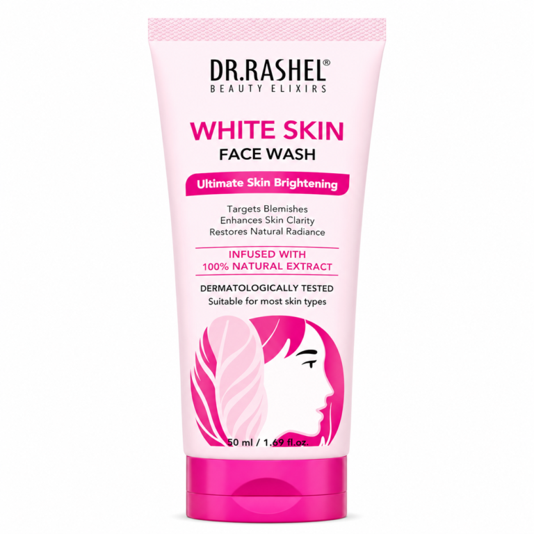 DR.RASHEL White Skin Face wash Natural Extracts White Skin Facewash | Deep cleansing and skin brightening for oily and dry skin 50ml Each